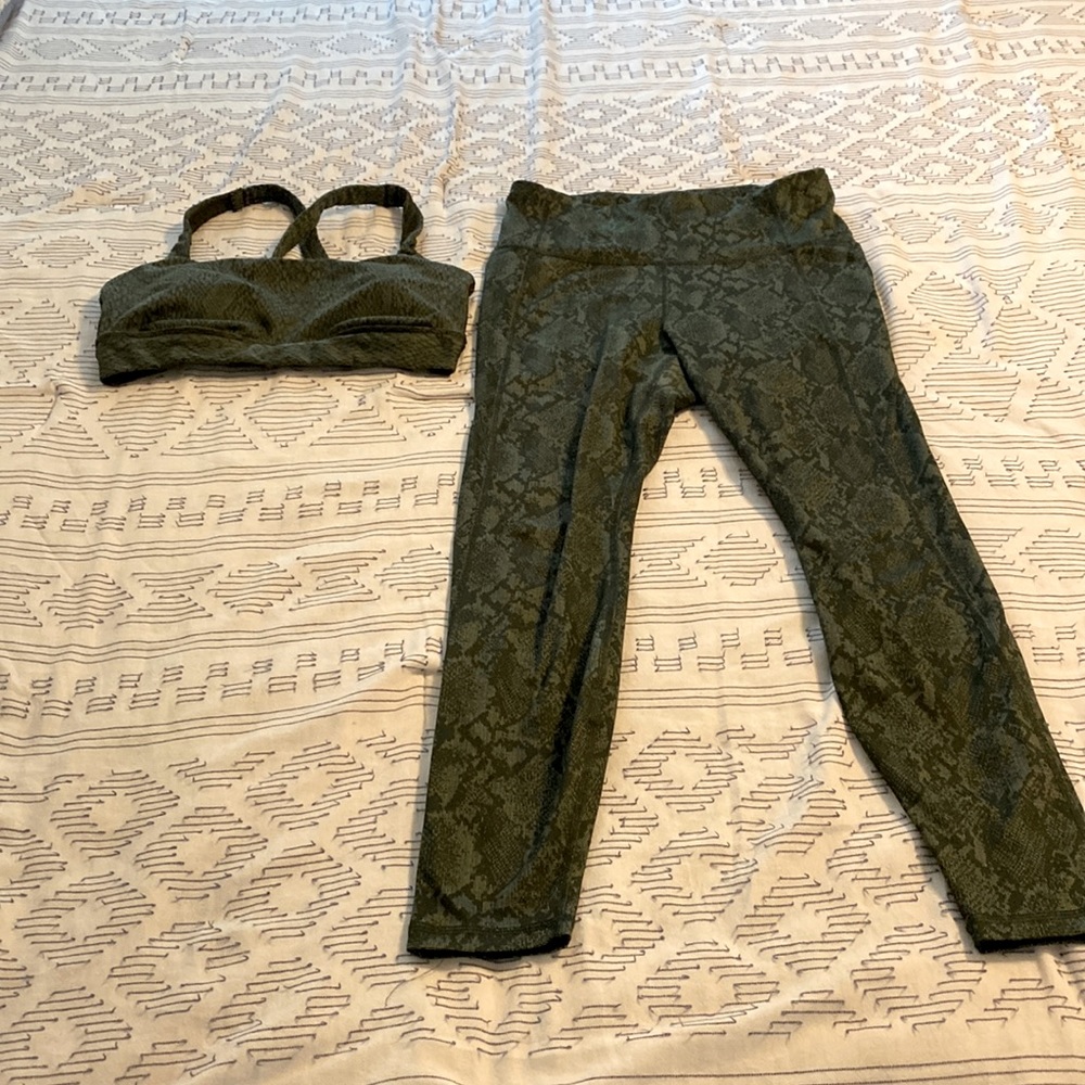 All In Motion Green Pants and Sports Bra